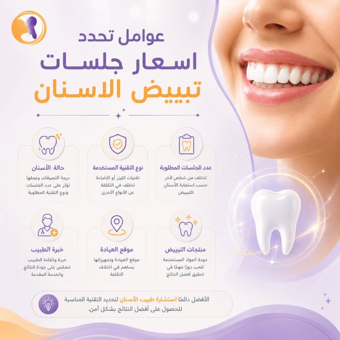 اسعار جلسات تبييض الاسنان؟