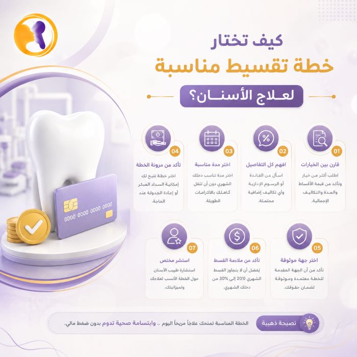 كيف تختار خطة تقسيط مناسبة لعلاج الأسنان؟