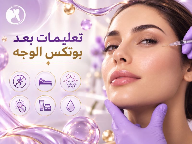 تعليمات بعد بوتكس الوجه