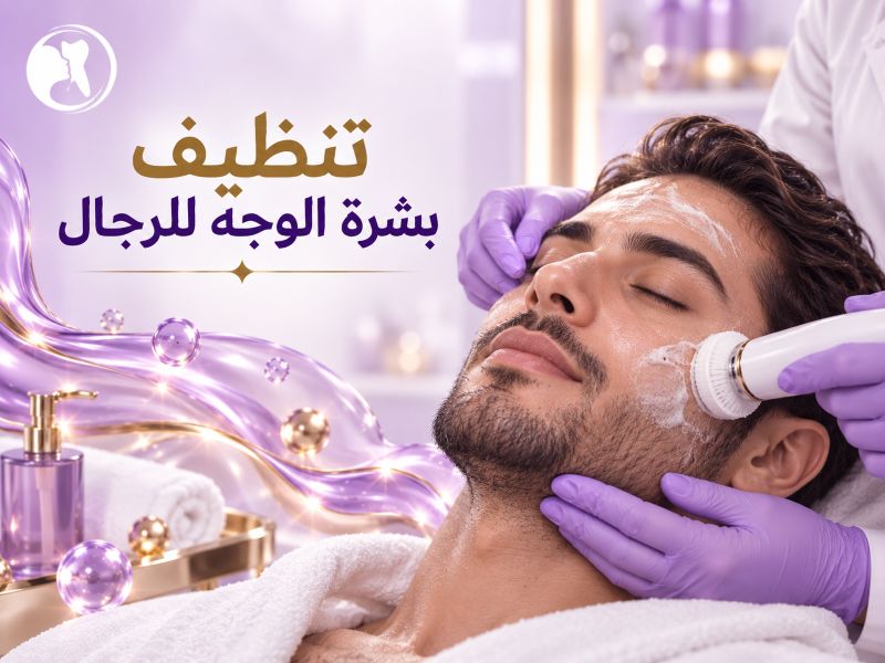 تنظيف بشرة الوجه للرجال